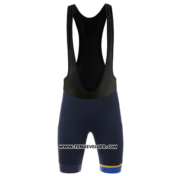 2017 Maillot Ciclismo Asturias Vuelta Espana Bleu Manches Courtes et Cuissard